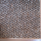 Грязезащитный ворсовый ковер Nova Nop коричневый 104х204 см