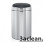 Мусорный бак Brabantia Touch Bin (20л) с метал. ведром, полированная сталь