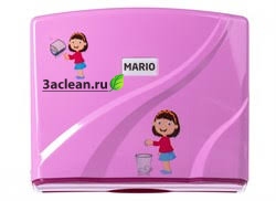 Диспенсер для бумажных полотенец Mario Kids 8329 Pink