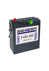 Тяговый аккумулятор BECKER 3 GEL 265/6V 265AH