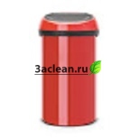 Мусорный бак Touch Bin (60 л), пламенно-красный + 6 цветов на выбор